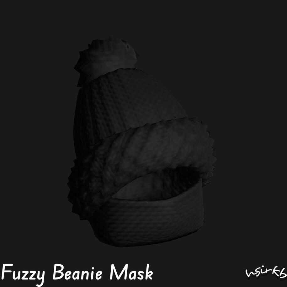 Fuzzy Beanie Mask UGC (black)